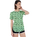 Leaves Pattern Texture Seamless Perpetual Short Sleeve T-Shirt