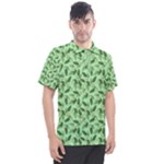 Leaves Pattern Texture Seamless Men s Polo T-Shirt