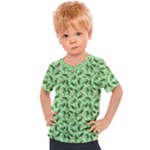 Leaves Pattern Texture Seamless Kids  Sports T-Shirt