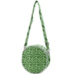 Leaves Pattern Texture Seamless Crossbody Circle Bag