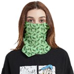 Leaves Pattern Texture Seamless Face Covering Bandana (Two Sides)