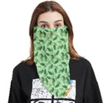 Leaves Pattern Texture Seamless Face Covering Bandana (Triangle)