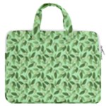 Leaves Pattern Texture Seamless MacBook Pro 15  Double Pocket Laptop Bag 