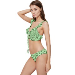 Low Cut Ruffle Edge Bikini Set 