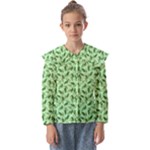 Leaves Pattern Texture Seamless Kids  Peter Pan Collar Blouse