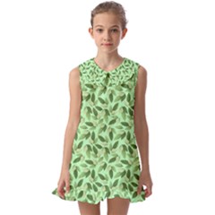 Kids  Pilgrim Collar Ruffle Hem Dress 