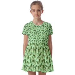 Kids  Short Sleeve Pinafore Style Dress 