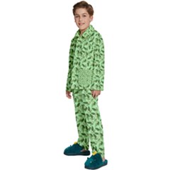 Kids  Long Sleeve Velvet Pajamas Set 