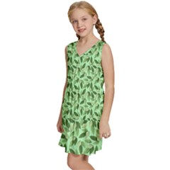 Kids  Sleeveless Tiered Mini Dress 