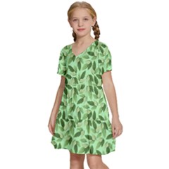 Kids  Short Sleeve Tiered Mini Dress 