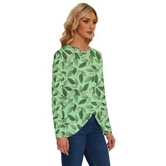 Long Sleeve Crew Neck Pullover Top 