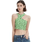 Leaves Pattern Texture Seamless Cut Out Top