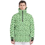 Leaves Pattern Texture Seamless Men s Pullover Zip Ski and Snowboard Waterproof Breathable Jacket