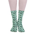 Leaves Pattern Texture Seamless Smooth Crew Length Tube Socks