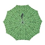 Leaves Pattern Texture Seamless Automatic Folding Umbrella with Case (Large)