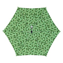 Leaves Pattern Texture Seamless Automatic Folding Umbrella with Case (Small) from ArtsNow.com