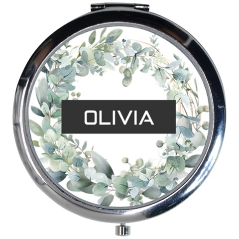 Eucalyptus Pattern Mini Round Mirror from ArtsNow.com