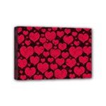 Valentines Day Hearts Pattern Love Red Mini Canvas 6  x 4  (Stretched)