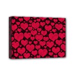 Valentines Day Hearts Pattern Love Red Mini Canvas 7  x 5  (Stretched)