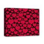 Valentines Day Hearts Pattern Love Red Deluxe Canvas 14  x 11  (Stretched)