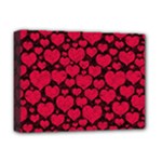 Valentines Day Hearts Pattern Love Red Deluxe Canvas 16  x 12  (Stretched) 