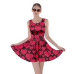 Valentines Day Hearts Pattern Love Red Skater Dress