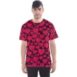 Valentines Day Hearts Pattern Love Red Men s Sport Mesh T-Shirt