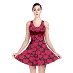 Valentines Day Hearts Pattern Love Red Reversible Skater Dress