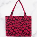 Valentines Day Hearts Pattern Love Red Mini Tote Bag