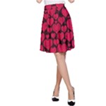 Valentines Day Hearts Pattern Love Red A-Line Skirt