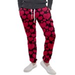 Valentines Day Hearts Pattern Love Red Men s Jogger Sweatpants