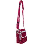 Valentines Day Hearts Pattern Love Red Shoulder Strap Belt Bag