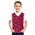 Valentines Day Hearts Pattern Love Red Kids  Basketball Tank Top