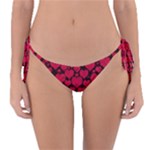 Valentines Day Hearts Pattern Love Red Reversible Bikini Bottoms