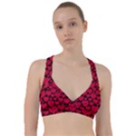 Valentines Day Hearts Pattern Love Red Sweetheart Sports Bra