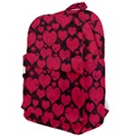 Valentines Day Hearts Pattern Love Red Classic Backpack