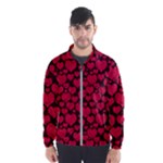 Valentines Day Hearts Pattern Love Red Men s Windbreaker