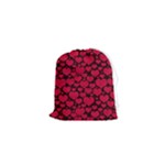 Valentines Day Hearts Pattern Love Red Drawstring Pouch (XS)