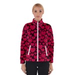 Valentines Day Hearts Pattern Love Red Women s Bomber Jacket