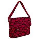 Valentines Day Hearts Pattern Love Red Buckle Messenger Bag