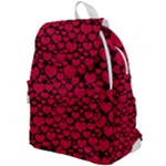 Valentines Day Hearts Pattern Love Red Top Flap Backpack