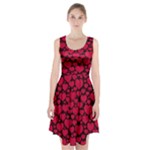 Valentines Day Hearts Pattern Love Red Racerback Midi Dress