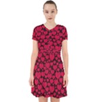 Valentines Day Hearts Pattern Love Red Adorable in Chiffon Dress