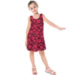 Valentines Day Hearts Pattern Love Red Kids  Sleeveless Dress