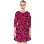 Valentines Day Hearts Pattern Love Red Smock Dress