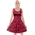 Valentines Day Hearts Pattern Love Red Reversible Velvet Sleeveless Dress