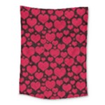 Valentines Day Hearts Pattern Love Red Medium Tapestry