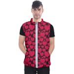 Valentines Day Hearts Pattern Love Red Men s Puffer Vest