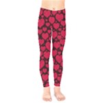 Valentines Day Hearts Pattern Love Red Kids  Leggings