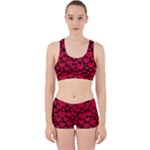 Valentines Day Hearts Pattern Love Red Work It Out Gym Set